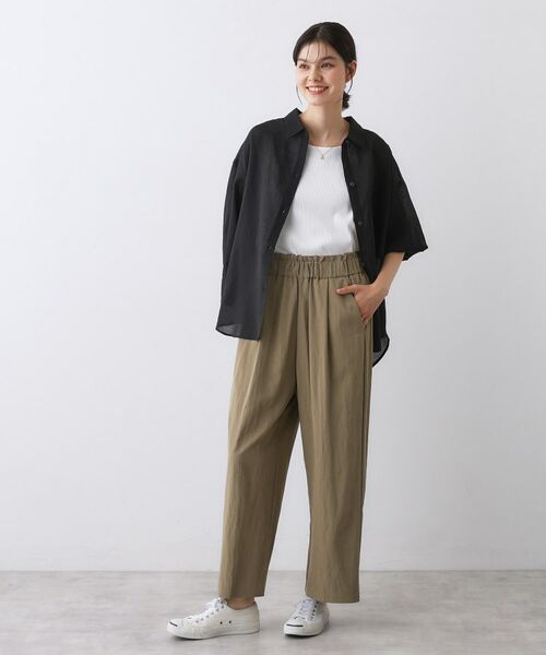 Dessin / デッサン パンツ | 【ウエストゴム/洗える】リラクシーナイロンパンツ | 詳細7