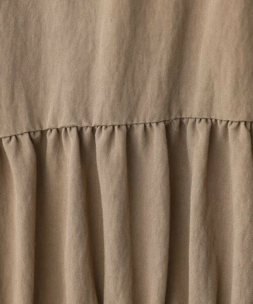 Dessin / デッサン ロング・マキシ丈スカート | 【ウエストゴム/洗える】シャーリングナイロンスカート | 詳細8