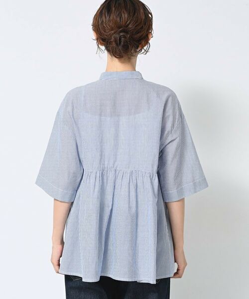 Dessin / デッサン シャツ・ブラウス | 【洗える/体型カバー】バンドカラーペプラムブラウス | 詳細19