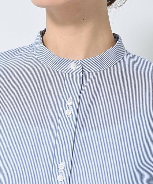 Dessin / デッサン シャツ・ブラウス | 【洗える/体型カバー】バンドカラーペプラムブラウス | 詳細20