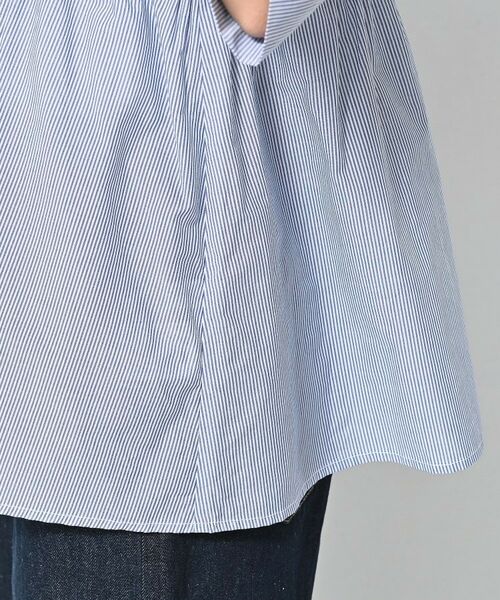 Dessin / デッサン シャツ・ブラウス | 【洗える/体型カバー】バンドカラーペプラムブラウス | 詳細22