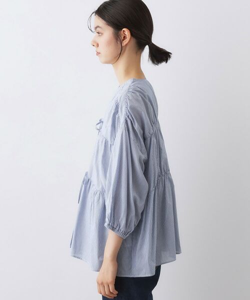 Dessin / デッサン シャツ・ブラウス | 【洗える】フロントリボン七分袖ブラウス | 詳細14