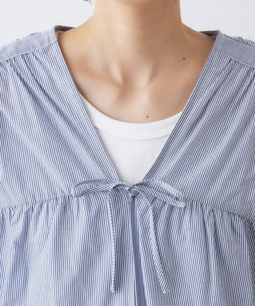 Dessin / デッサン シャツ・ブラウス | 【洗える】フロントリボン七分袖ブラウス | 詳細16