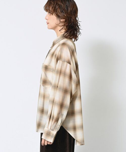 Dessin / デッサン シャツ・ブラウス | 【洗える】シアーオンブレーチェックシャツ | 詳細10