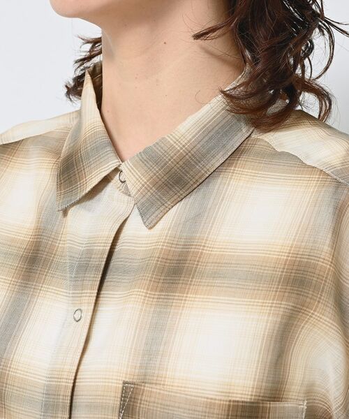 Dessin / デッサン シャツ・ブラウス | 【洗える】シアーオンブレーチェックシャツ | 詳細12