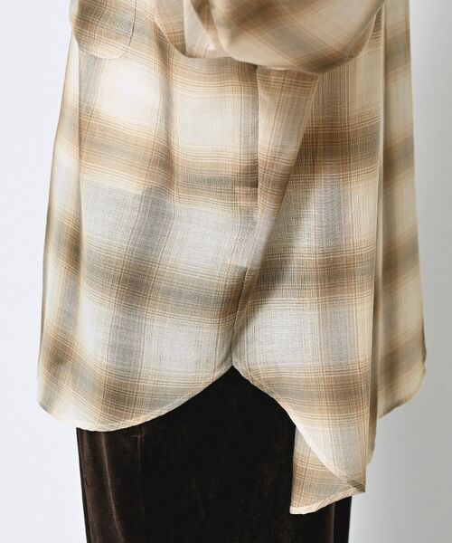 Dessin / デッサン シャツ・ブラウス | 【洗える】シアーオンブレーチェックシャツ | 詳細14