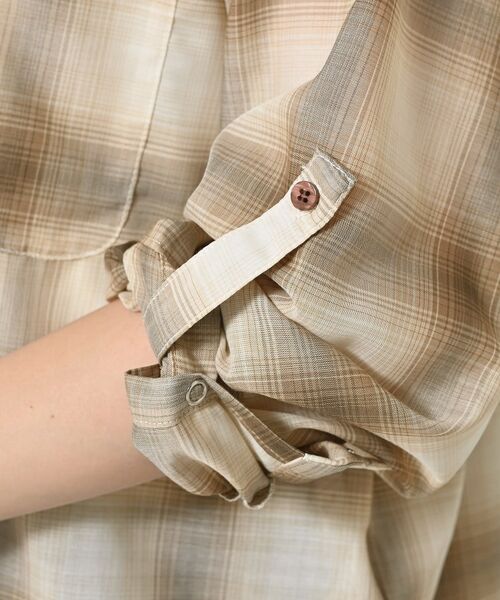 Dessin / デッサン シャツ・ブラウス | 【洗える】シアーオンブレーチェックシャツ | 詳細16