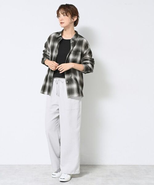Dessin / デッサン シャツ・ブラウス | 【洗える】シアーオンブレーチェックシャツ | 詳細3