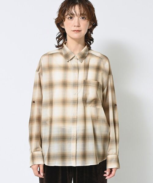 Dessin / デッサン シャツ・ブラウス | 【洗える】シアーオンブレーチェックシャツ | 詳細9