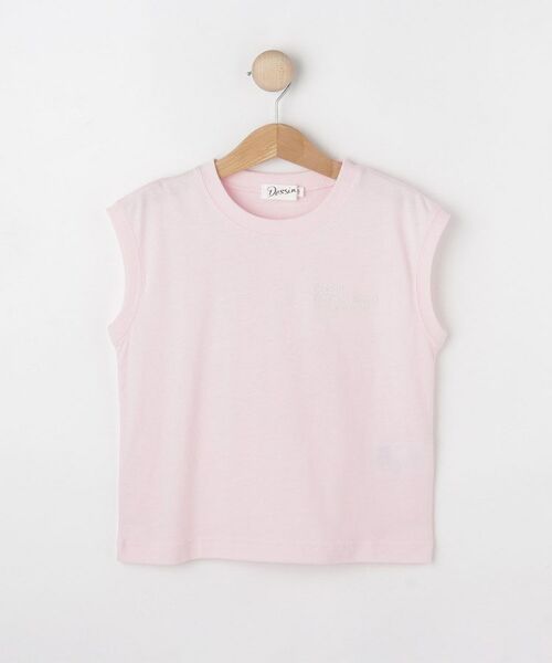 Dessin / デッサン カットソー | 【洗える】オーガニックコットンフレンチスリーブ(ピンク(072))