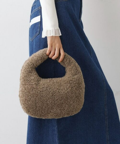 Dessin / デッサン ショルダーバッグ | 【2WAY・軽量】ボアBAG(モカブラウン(042))