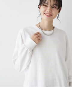 Dessin / デッサン カットソー | 【洗える】メッセージロゴロングスリーブTシャツ