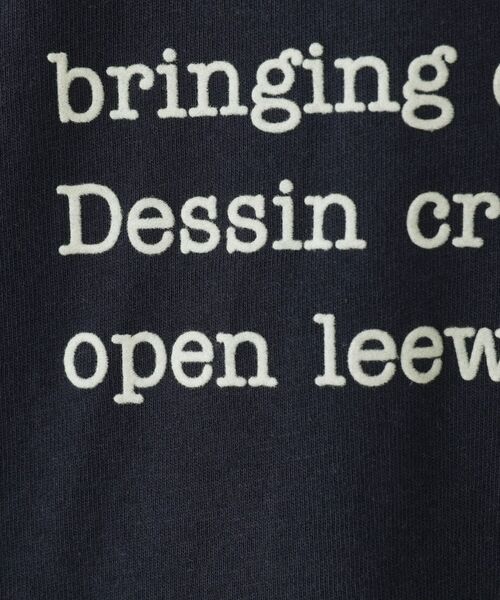 Dessin / デッサン カットソー | 【洗える】メッセージロゴロングスリーブTシャツ | 詳細12