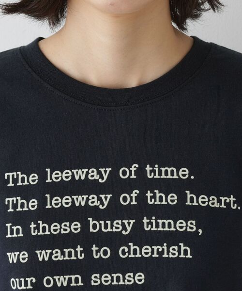 Dessin / デッサン カットソー | 【洗える】メッセージロゴロングスリーブTシャツ | 詳細16