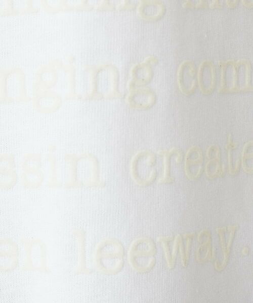 Dessin / デッサン カットソー | 【洗える】メッセージロゴロングスリーブTシャツ | 詳細4