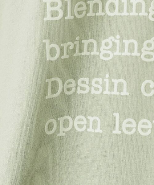 Dessin / デッサン カットソー | 【洗える】メッセージロゴロングスリーブTシャツ | 詳細8