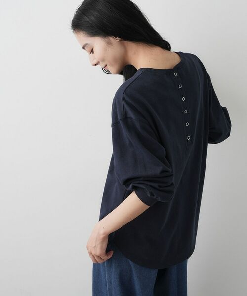 Dessin / デッサン カットソー | 【360度可愛い・洗える】バックヘンリーカットソー | 詳細10