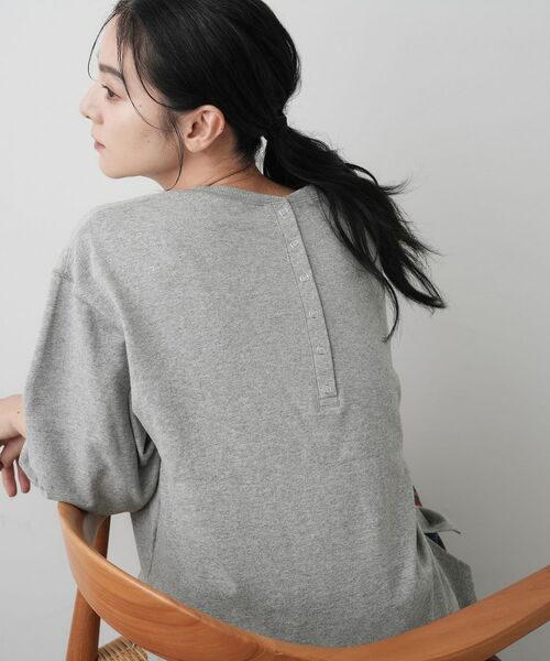 Dessin / デッサン カットソー | 【360度可愛い・洗える】バックヘンリーカットソー | 詳細6