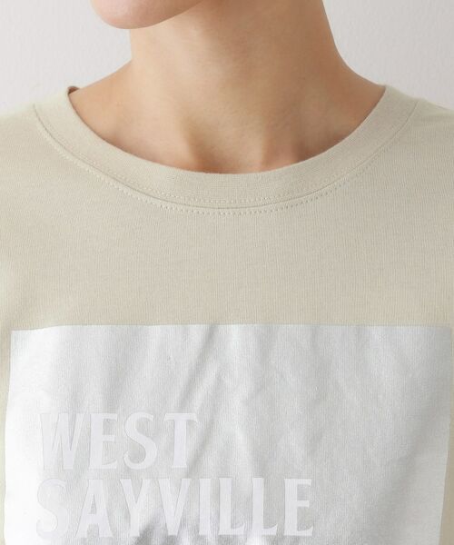 Dessin / デッサン カットソー | 【洗える】箔プリントロングTシャツ | 詳細16