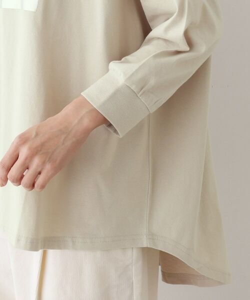 Dessin / デッサン カットソー | 【洗える】箔プリントロングTシャツ | 詳細18