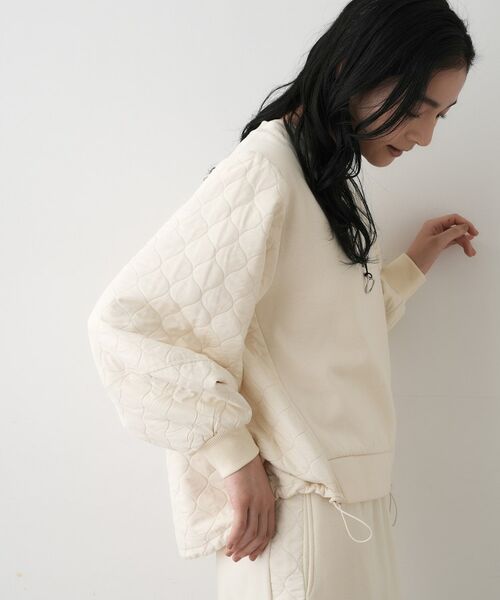 Dessin / デッサン カットソー | 【セットアップ可/洗える】裏毛キルトトップス | 詳細2
