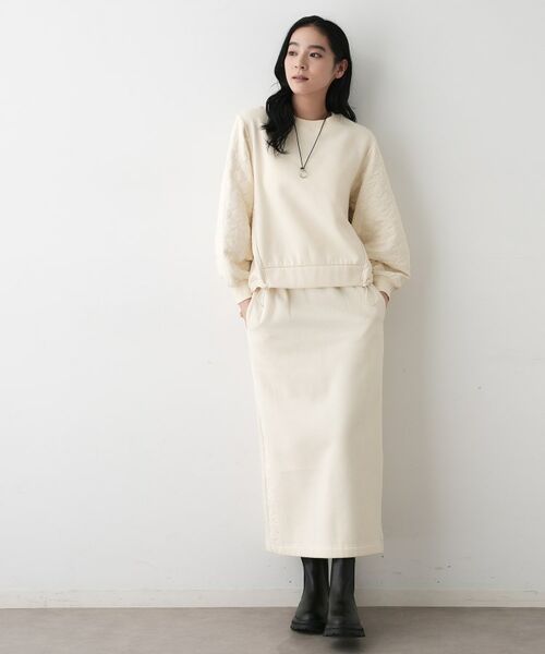 Dessin / デッサン カットソー | 【セットアップ可/洗える】裏毛キルトトップス | 詳細3