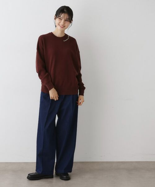 Dessin / デッサン ニット・セーター | 【洗える】刺繍入りジャカードニット | 詳細11