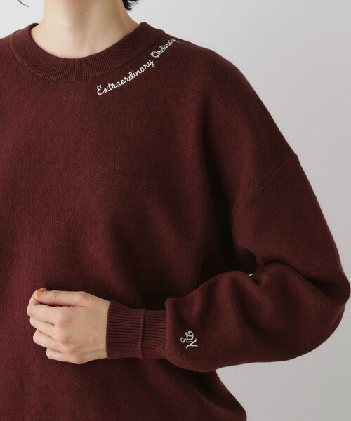 Dessin / デッサン ニット・セーター | 【洗える】刺繍入りジャカードニット | 詳細18