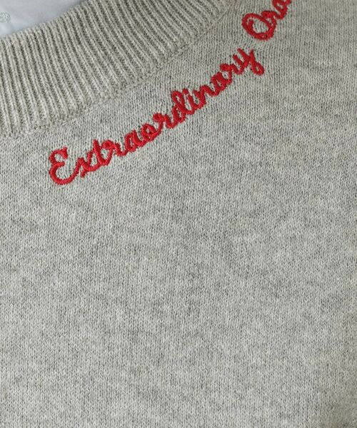 Dessin / デッサン ニット・セーター | 【洗える】刺繍入りジャカードニット | 詳細4