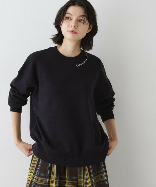 Dessin / デッサン ニット・セーター | 【洗える】刺繍入りジャカードニット | 詳細5