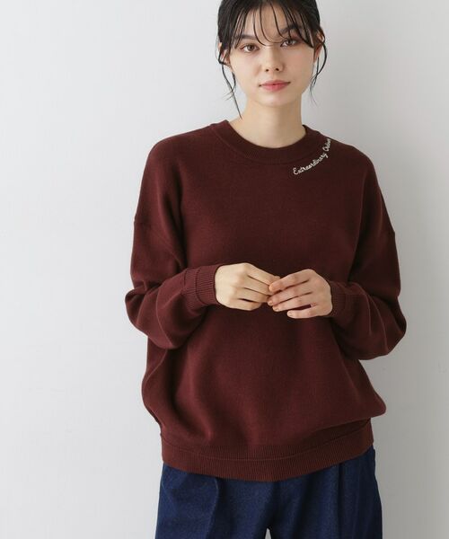 Dessin / デッサン ニット・セーター | 【洗える】刺繍入りジャカードニット | 詳細9