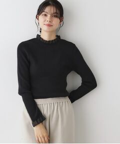 Dessin / デッサン ニット・セーター | 【洗える】オーガンジーフリルニット