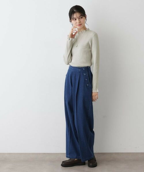 Dessin / デッサン ニット・セーター | 【洗える】オーガンジーフリルニット | 詳細11