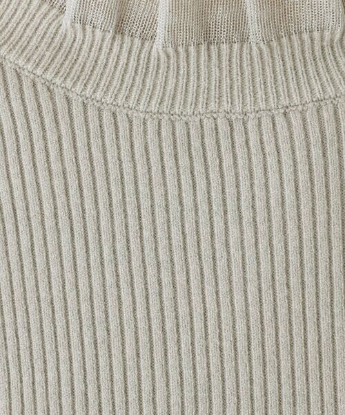 Dessin / デッサン ニット・セーター | 【洗える】オーガンジーフリルニット | 詳細12