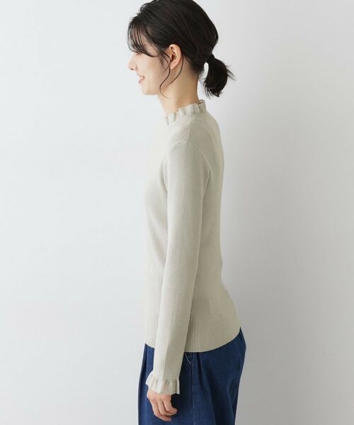 Dessin / デッサン ニット・セーター | 【洗える】オーガンジーフリルニット | 詳細14