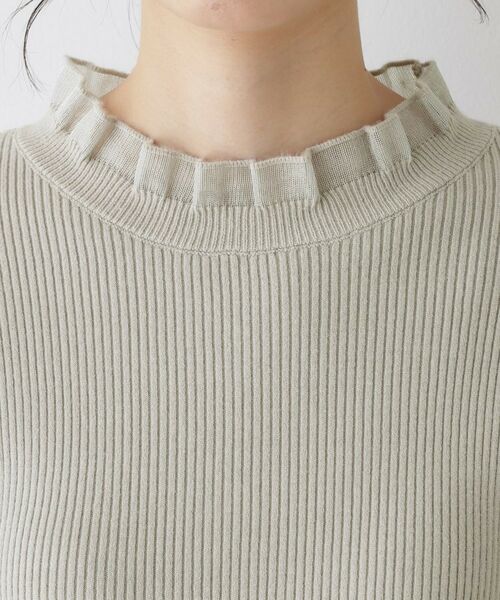 Dessin / デッサン ニット・セーター | 【洗える】オーガンジーフリルニット | 詳細16