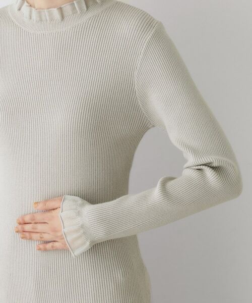 Dessin / デッサン ニット・セーター | 【洗える】オーガンジーフリルニット | 詳細17