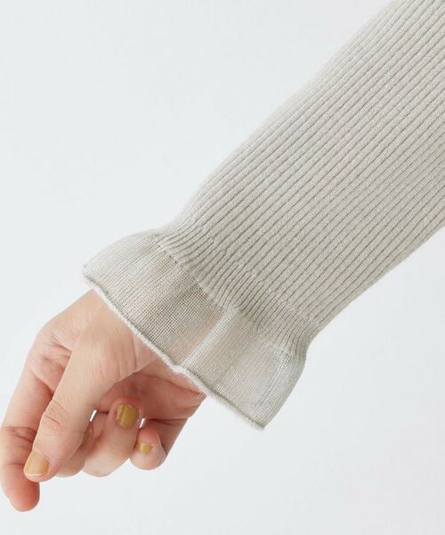 Dessin / デッサン ニット・セーター | 【洗える】オーガンジーフリルニット | 詳細18