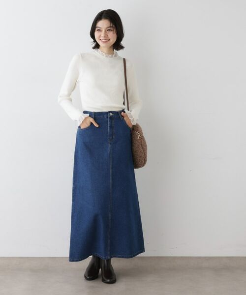 Dessin / デッサン ニット・セーター | 【洗える】オーガンジーフリルニット | 詳細3