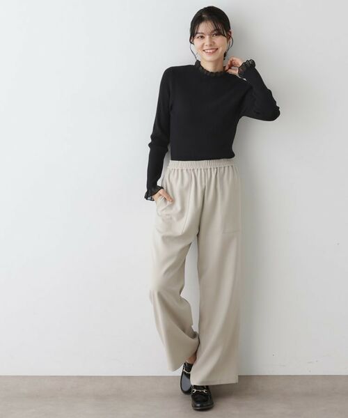 Dessin / デッサン ニット・セーター | 【洗える】オーガンジーフリルニット | 詳細7