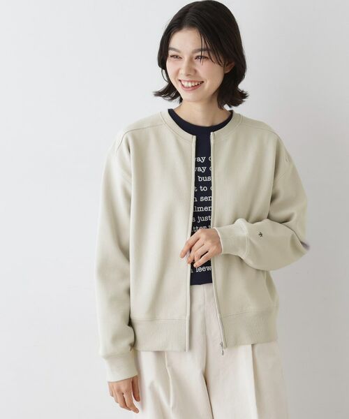 Dessin / デッサン カーディガン・ボレロ | 【洗える】フロントジップカーディガン | 詳細1