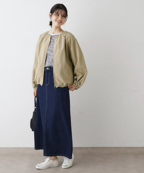 Dessin / デッサン レザーブルゾン・ジャケット | 【撥水・洗える】クルーネックブルゾン | 詳細11