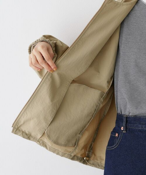 Dessin / デッサン レザーブルゾン・ジャケット | 【撥水・洗える】クルーネックブルゾン | 詳細20