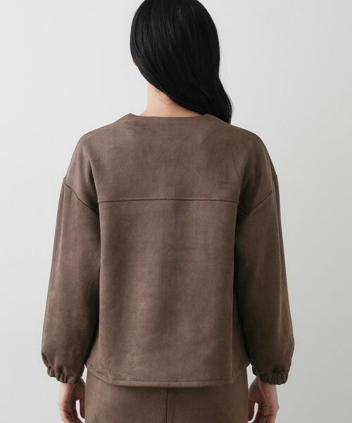 Dessin / デッサン レザーブルゾン・ジャケット | 【セットアップ可・洗える】マシュマロスウェードジップブルゾン | 詳細15