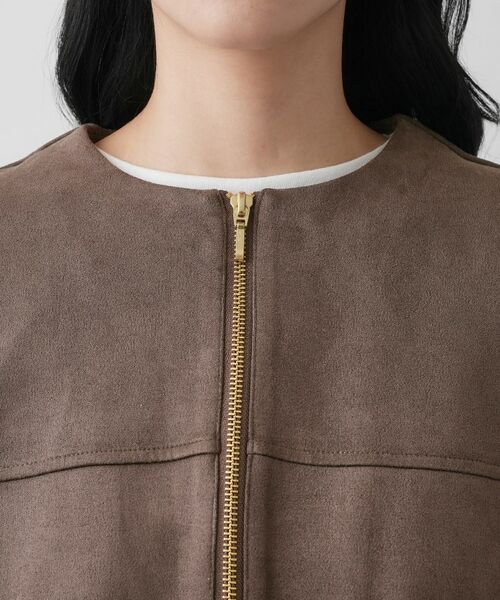 Dessin / デッサン レザーブルゾン・ジャケット | 【セットアップ可・洗える】マシュマロスウェードジップブルゾン | 詳細16