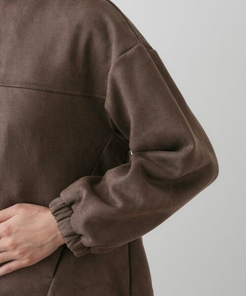 Dessin / デッサン レザーブルゾン・ジャケット | 【セットアップ可・洗える】マシュマロスウェードジップブルゾン | 詳細17