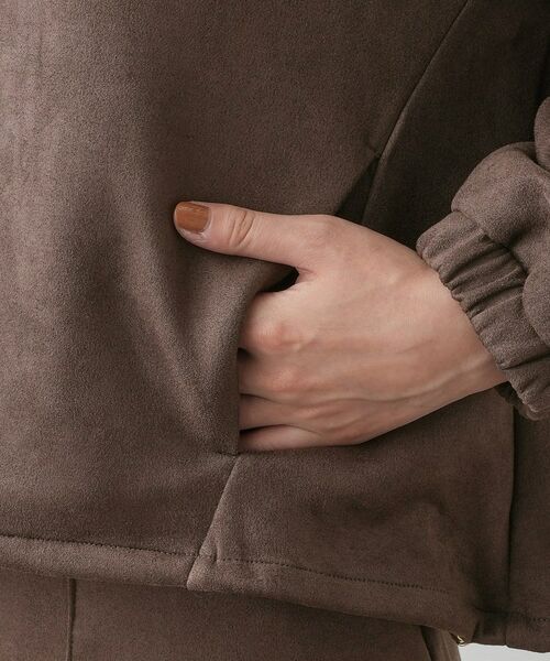 Dessin / デッサン レザーブルゾン・ジャケット | 【セットアップ可・洗える】マシュマロスウェードジップブルゾン | 詳細18