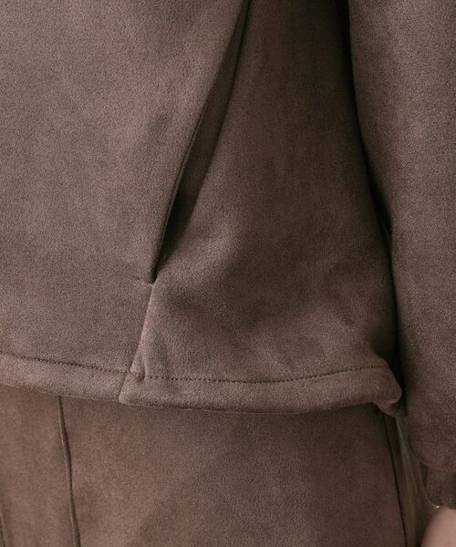 Dessin / デッサン レザーブルゾン・ジャケット | 【セットアップ可・洗える】マシュマロスウェードジップブルゾン | 詳細19