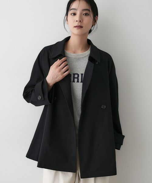 Dessin / デッサン トレンチコート | 【撥水・洗える】スタンドカラートレンチジャケット | 詳細1