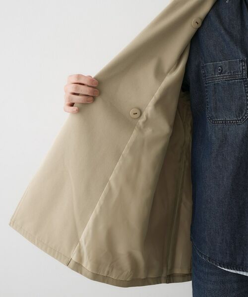 Dessin / デッサン トレンチコート | 【撥水・洗える】スタンドカラートレンチジャケット | 詳細18